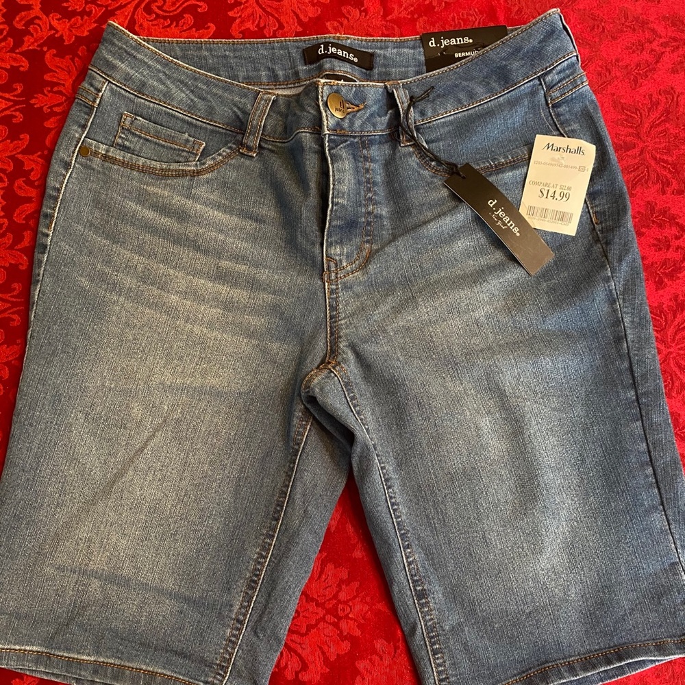 Blue Jean Long Shorts